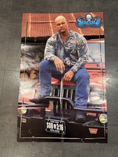 VINTAGE 2001 WWE WWF Stone Cold - Kane TWO SIDED POSTER  21
