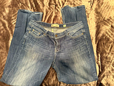 BKE Bootcut Jeans Blue Medium Wash Mid Rise 5-Pocket Zip Button Logo picture