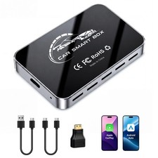 4-in-1 Wireless Adapter for CarPlay & Android Auto, Bluetooth Connectivity, Easy picture