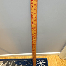 Vintage Original Wooden Yardstick Advertising Ruler Collectible Memorabilia picture