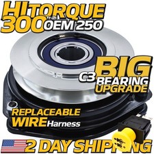 HiTorque 300ftlb (OEM 250) BIGBearing PTO Clutch &20A PTO Switch for Scag 461661 picture