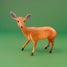 VTG Hard Plastic Deer Doe Figure Made in Hong Kong #652 6.5” Tall 1950s-1960s picture
