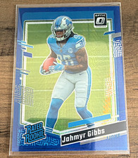 Panini 2023 Donruss Optic Jahmyr Gibbs Lions Rated Rookie Blue Prizm /199 #236 picture