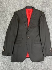 Suitsupply Vitale Barberis Canonico Blazer Mens Super 150s Wool Black Size 48 picture