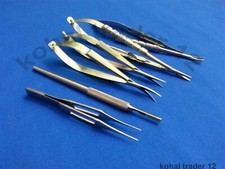 EYE MICRO SURGERY SURGICAL OPHTHALMIC INSTRUMENTS KIT SET 6 PCS, HANDMADE picture