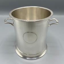Antique Silver Plated Wine Bottle Holder Coaster Stand Art Deco Barware c1920 picture
