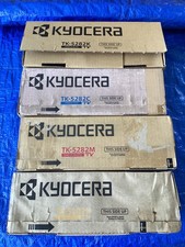 NEW Lot of 4, Genuine Kyocera TK-5282K/C/M/Y Toner Cartridge picture