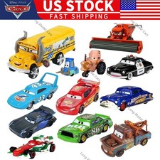isney Pixar Cars Movie 1:55 Diecast Lightning McQueen Mater Chick King Toy New picture