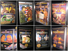 WWF WRESTLEMANIA 1-8 DVD LOT - Coliseum Video 9 DVDs -  wwe wcw picture