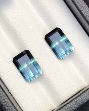 5.55 carats Natural tri color Tourmaline pair sourced from Afghanistan picture
