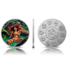 2024 Mexico Libertad - Crocodile Attacked Edition 1 oz Silver Coin picture