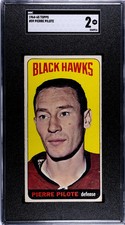 1964 TOPPS PIERRE PILOTE 59 GOOD SP SET BREAK SGC 2 HOCKEY CHICAGO BLACKHAWKS picture