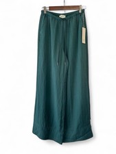 NWT Calypso St Barth Teal Green Lyocell Wide Leg Drawstring Pants Size XS picture