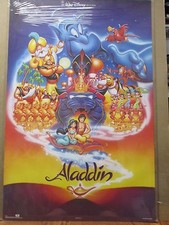 vintage Walt Disney Pictures Aladdin Poster cartoon disney movie 12336 picture