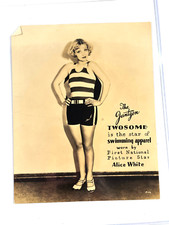 Antique Actress Alice White Original Hollywood Promo Photo Photograph Jantzen picture