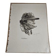 Don James Signed Michael G Reagan Portrait Washington Huskies Coach Auto picture