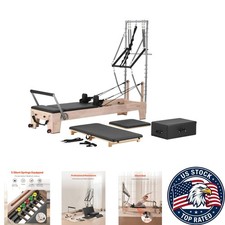Versatile Pilates Reformer with Jump Board & Box - Dual Resistance Training picture
