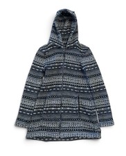 Athleta Women’s Nordic Print Sweater Hooded Coat Size Medium picture