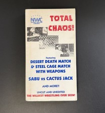 NWC Total Chaos VHS Sabu Cactus Jack Terry Funk Deathmatch Wrestling RARE ECW picture