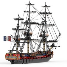 MOC-144875 28-Gun Frigate Full Rigged Ship with 3 Masts and Interior 6149 Parts picture