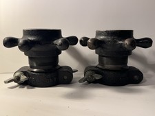 PARAMOUNT SHIP WHEELS 1960s Vintage Weights Olympic Collars / Clamps For Barbell picture