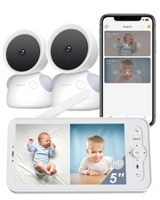 ARENTI Baby Monitor 2 Cameras D3 Set, 3MP WiFi 6, 5