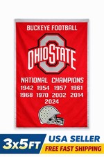 NEW Updated Ohio State 2024 / 2025 Football National Champions 3x5FT picture