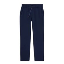 Lululemon Athletica Navy Blue Drawstring Straight Leg Trousers Pants Women Sz 2 picture