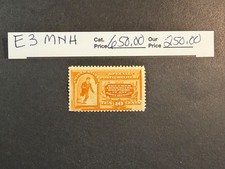 US Scott # E 3  MNH  Special Delivery   SCV $ 650.00 picture