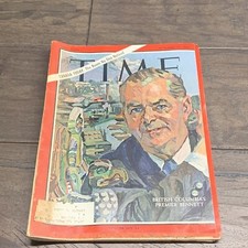 Time Magazine- Sept 30 1966 British Columbias Premier Bennett Vintage Ads picture