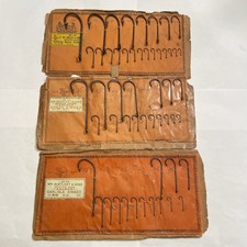 Vintage Wm. Bartleet & Sons “Archer” Fishing Hooks Salesman’s Sample Cards picture