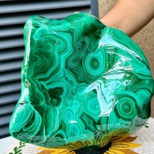 11.7 lb Green Malachite Polished Freeform Stone Mineral Specimen Rock Collection picture