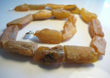 Raw Massive Genuine Baltic Amber Necklace 40 g  picture