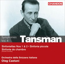 C-4Symphonic Chamber Works 4 by Tansman / Orch Della Svizzera Italiana / Caetani picture