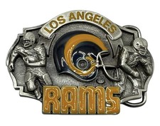 Vintage 1986 Siskiyou Los Angeles Rams NFL Official Belt Buckle 168/10,000 NOS picture