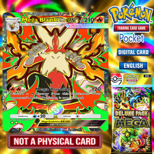 Pokemon TCG Pocket - MEGA BLAZIKEN EX from DELUXE PACK MEGA picture