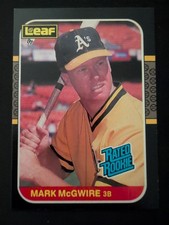 1987 Leaf - Rated Rookie Mark McGwire #46 NM picture