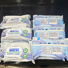 True Cleaner 75% Alcohol Antiseptic Wipes, Alcohol Prep Pads, 60 Pcs picture