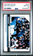 Graded 2024 Panini Instant NIL Ashton Jeanty #AJA Rookie RC Card PSA 10 picture