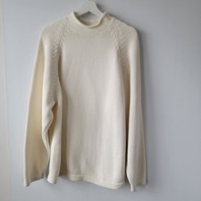 J.crew men's 1988 rollneck Cable Knit Sweater size xl  Preppy Coastal Luxury picture