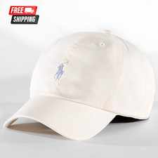 Polo Ralph Lauren Cotton Chino Baseball Cap Beige, Adjustable picture