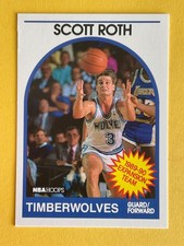 Scott Roth 1989 Hoops Rookie Basketball Card #349- Minnesota Timberwolves  (RC) picture