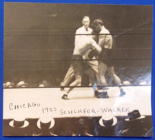 1923 Chicago Coliseum World Welterweight Bout: JOE SCHLAIFER vs. MICKEY WALKER. picture