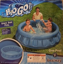 NEW BESTWAY H2OGO INFLATABLE SPACE SHIP POOL AGES 3+ KIDS SMALL 60