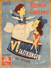 STRIKE UP THE BAND - Orig Danish Movie Poster - Judy Garland - 24x33 - 1947 picture