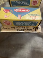 NOS Wizard L3766 Starter Brush Set 1949-55 PLYMOUTH Dodge DESOTO. OTHERS picture