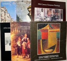 Sotheby’s Auction Catalogs 19th Century European Paintings 1979-81 Lot x6 Art picture