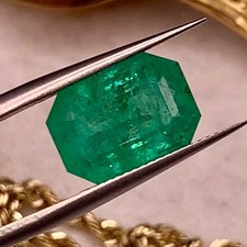 GIA Certified 5Ct Natural Rare Vivid Green Emerald picture