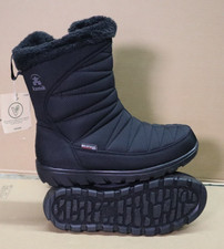 Kamik Hannah Mid Boots Faux Fur Lined Black Women's Size 8 picture