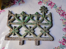 Late 1800's Cast Iron Roof Cresting Section Victorian Architectural Element picture